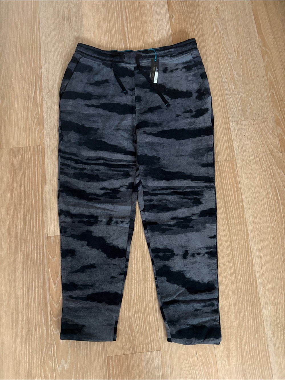 Stance Men’s Black & Gray Tie-Dye Jogger Pants Size M NWT